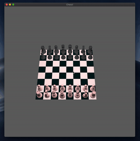 Bevy chess pieces moving